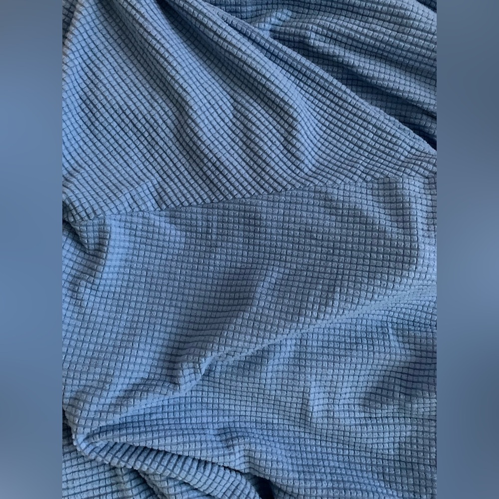 Light Blue Loveseat Sofa Slipcover - Picture 5 of 8